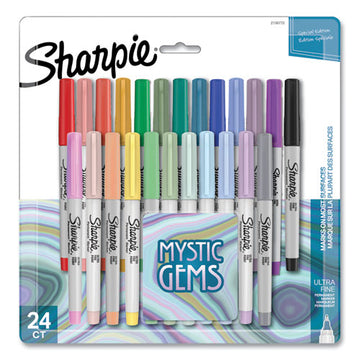 Sharpie® Mystic Gems Markers, Ultra-fine Needle Tip, Assorted, 24-pack freeshipping - TVN Wholesale